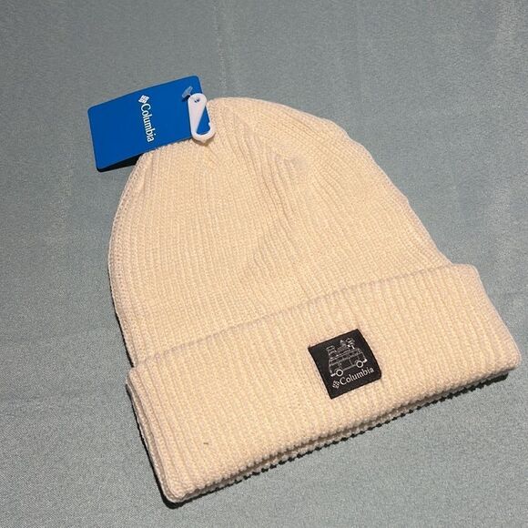 *NEW TAGS* - Columbia Cuffed Beanie - Cream - One Size D29 - Picture 3 of 5